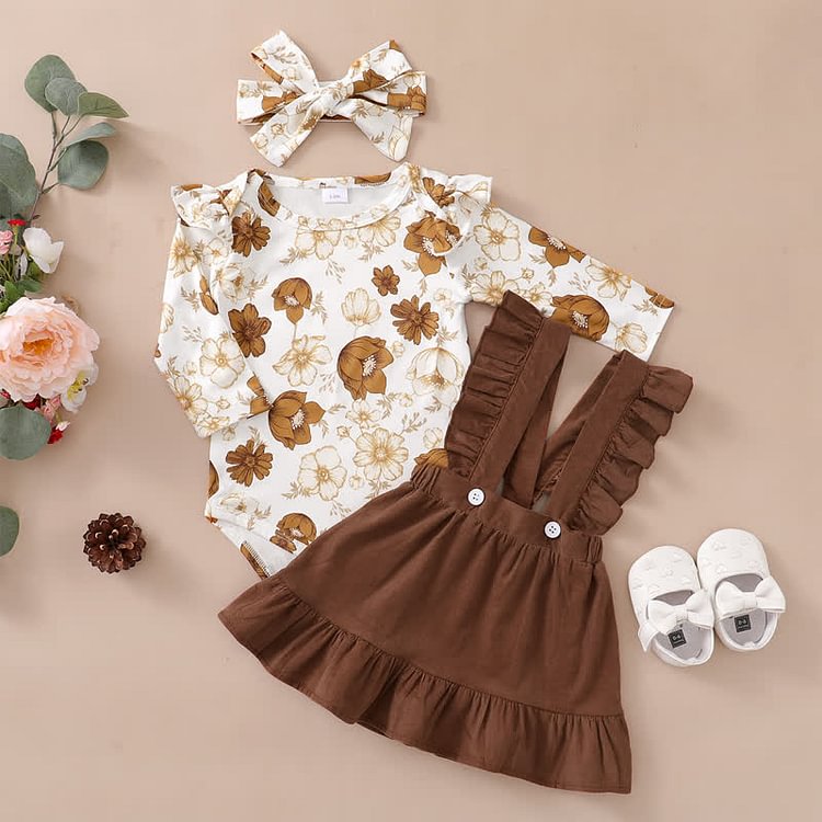 Baby Flower Newborn 3 Pieces Set