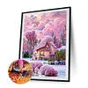 Diamond Painting-DIY Full Round Drill Pink Castle（50*70CM)