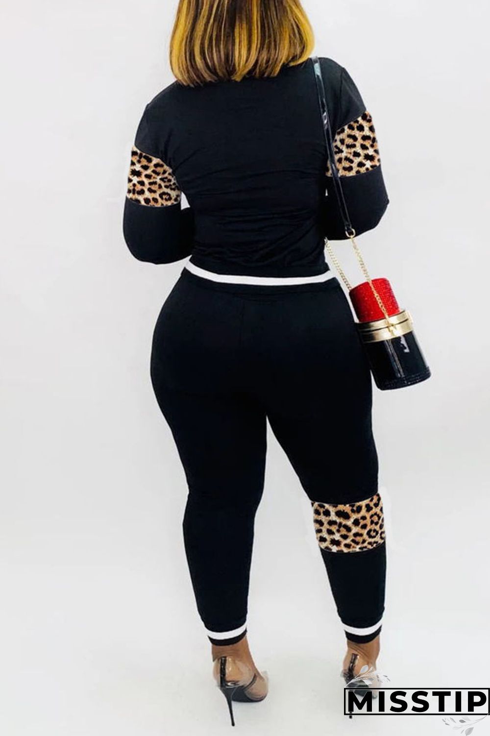 Blue Casual Print Patchwork O Neck Long Sleeve Two Pieces