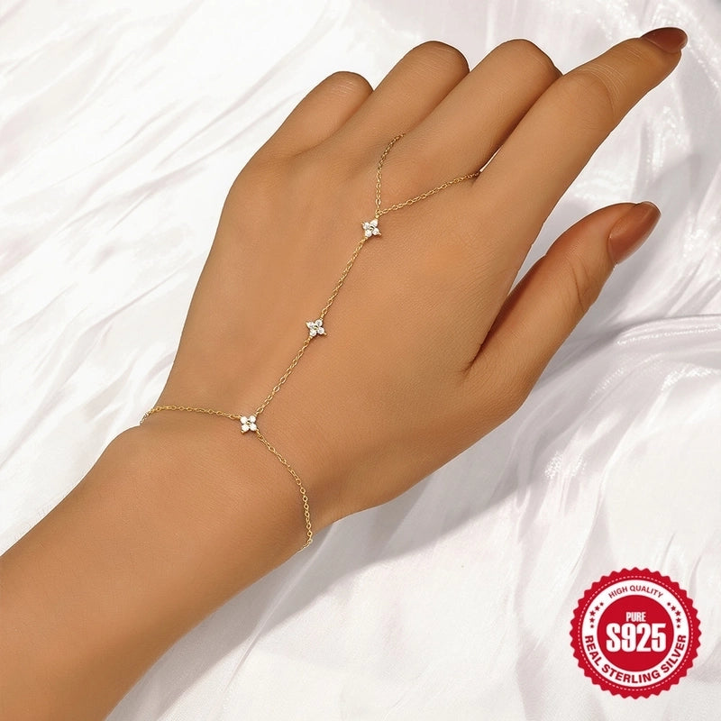 925 Sterling Silver Bracelets Minimalist Shiny