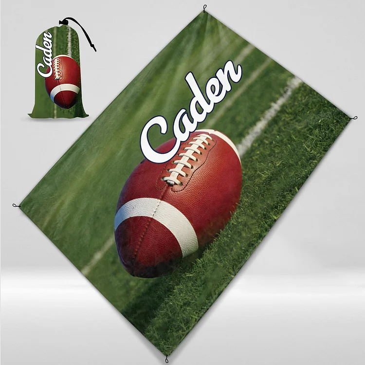 Personalized Football Outdoor Beach Mat, Picnic Mat|30