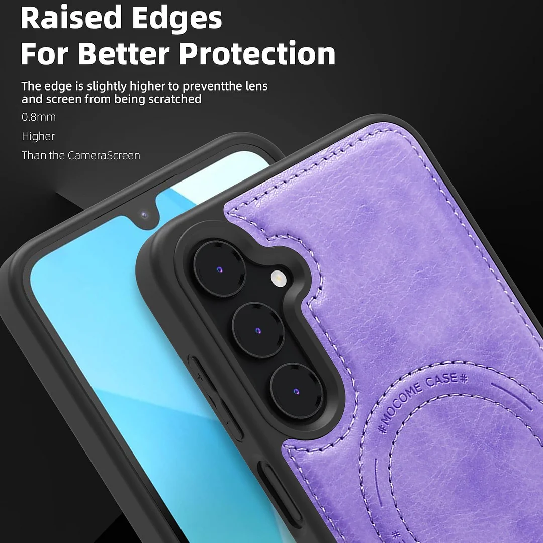 Samsung Galaxy Z Fold 6 Leather Case Magnetic Protective Case Holder Phone Case