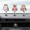 5Pcs Diamond Painting 2D Flat Love Cat Shake Car Ornaments for Center Console