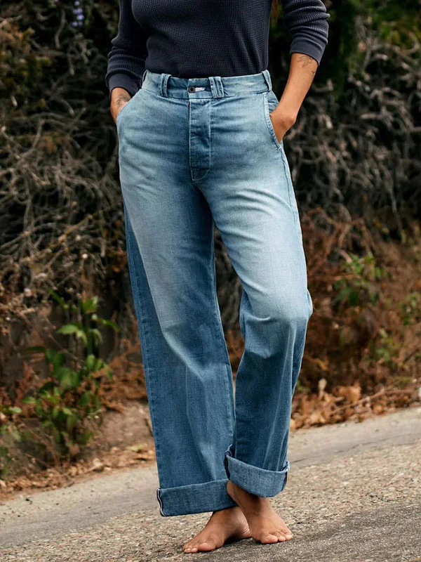 Vintage Soft Wash Wide Leg Women's Jeans