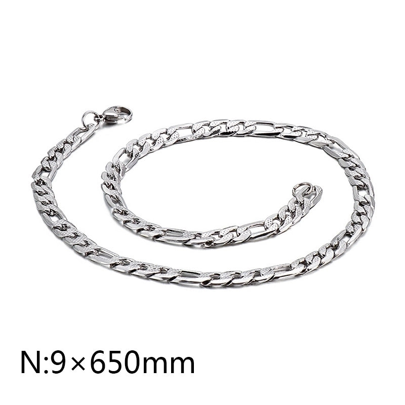 Hip-hop Minimalist Geometric Titanium Steel Polishing Men’s Necklace