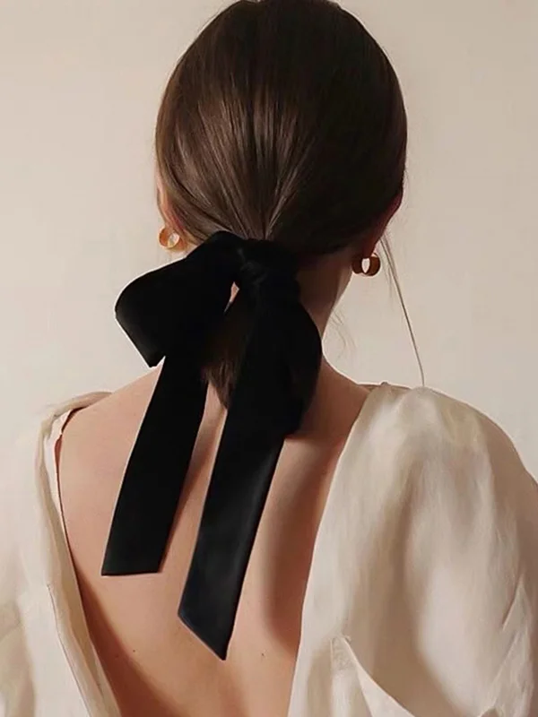 Solid Color Bowknot Hair Accessories