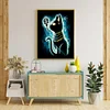 Diamond Painting -DIY Round Drill Black Egyptian Mau