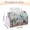Jungle Birds DIY PU Diamond Painting Tissue Box Kit Desktop Tissue Holder with Rhinestone Diamond Desk Decorative Tissue Box for Adults Desktop Storage Organizer