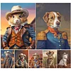 Handsome Cowboy Animal-Full Round Diamond Painting 30*40CM