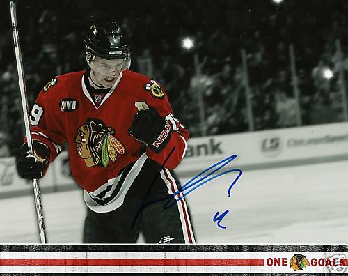 Jonathan Toews 'Chicago Blackhawks' Stanley Cup Champ Signed 8x10 Picture *COA