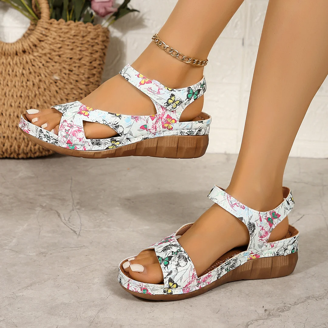 Breakj Breakj Sandals New Color Thick-Soled Fashion Sandals Large-Size Women's Shoes Magic With Light Women's Shoes