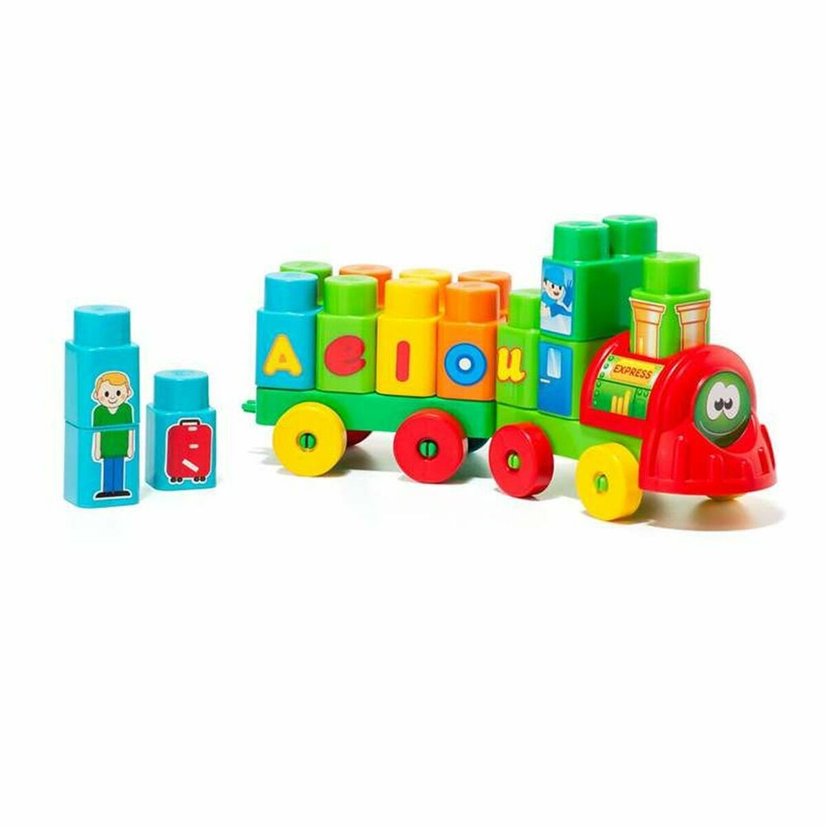 Lorry with Building Blocks Molt&oacute; Aeiou Express (28 pcs)