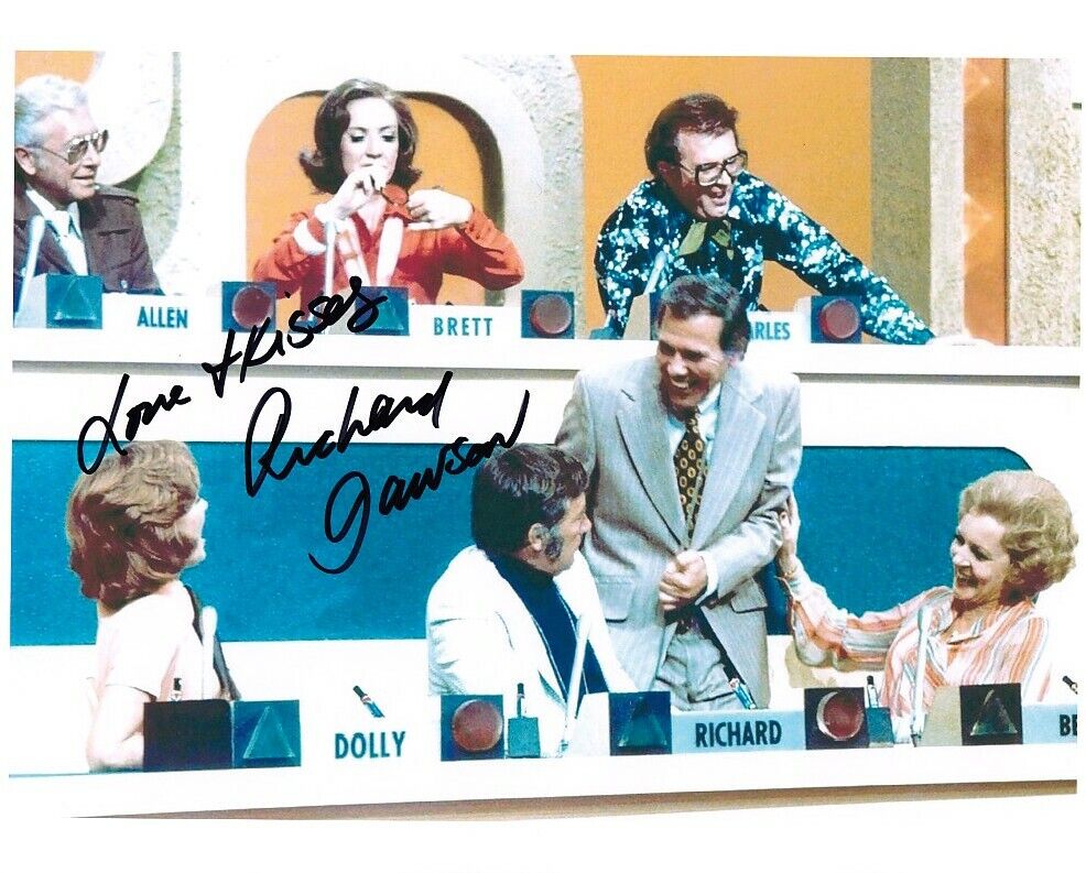 RICHARD DAWSON signed THE MATCH GAME 8x10 w/ coa BETTY WHITE GENE RAYBURN & MORE