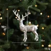 Electroplated Silver Platic Hanging Decors for Christmas Tree 