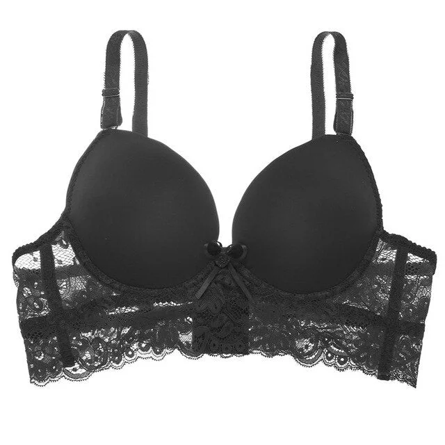 Lace Bras For Women Brassiere Underwire Bralette Sexy Ultra Thin Underwear Plus Size C D cup Lingerie Floral Female Bras