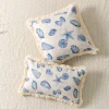 Blue Shells Starfish Tassels Home Living Creative Cushion Pillow Cover
