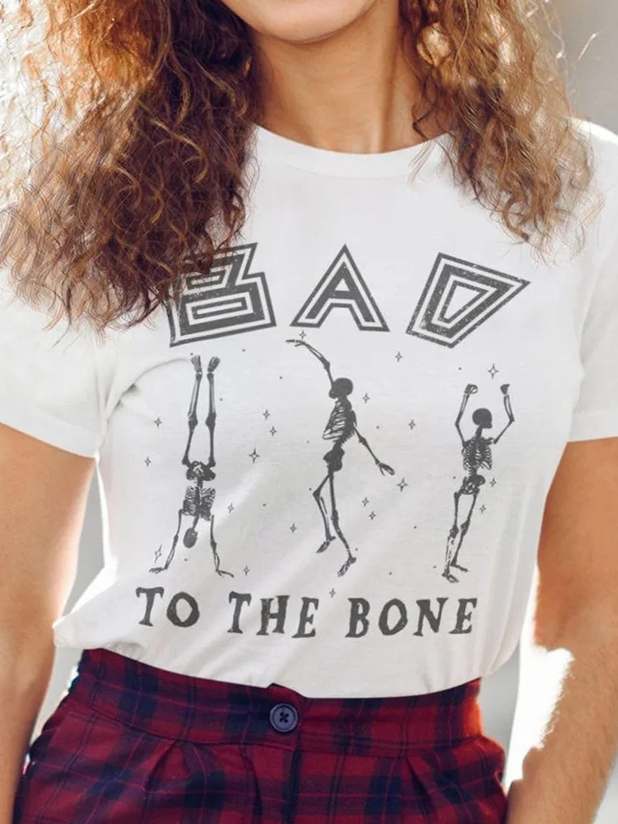 Bad To The Bone Halloween T-shirt