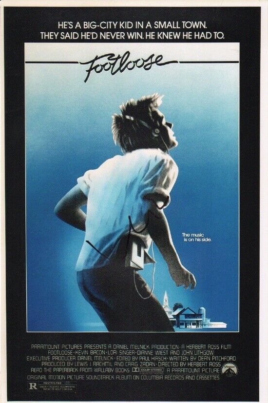 ~~ KEVIN BACON Authentic Hand-Signed FOOTLOOSE 11x17 Photo Poster painting ~~