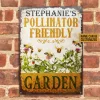 Personalized Names：Bee Pollinator Friendly - Vintage Metal Tin Signs/Wooden Signs