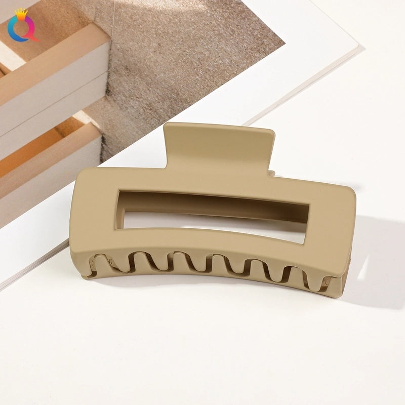 Minimalist Solid Color Plastic Hair Claws