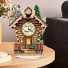 Diamond Painting Acrylic Bonfire House  Clock Ornament