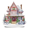 Diamond Painting Christmas Snow Room Tabletop Ornament for Office Decor