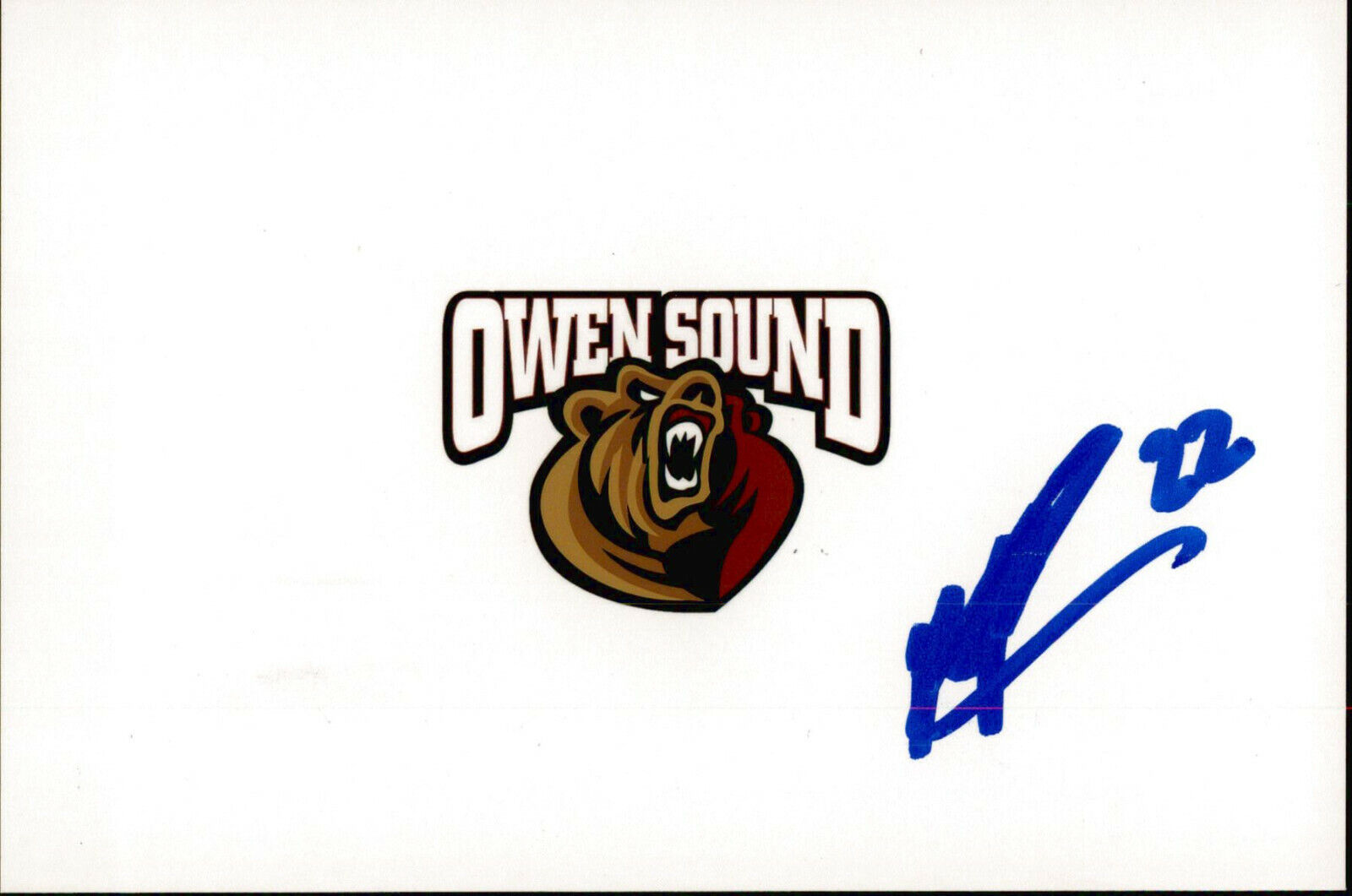 Adam McMaster SIGNED autographed 4x6 Photo Poster painting OWEN SOUND ATTACK