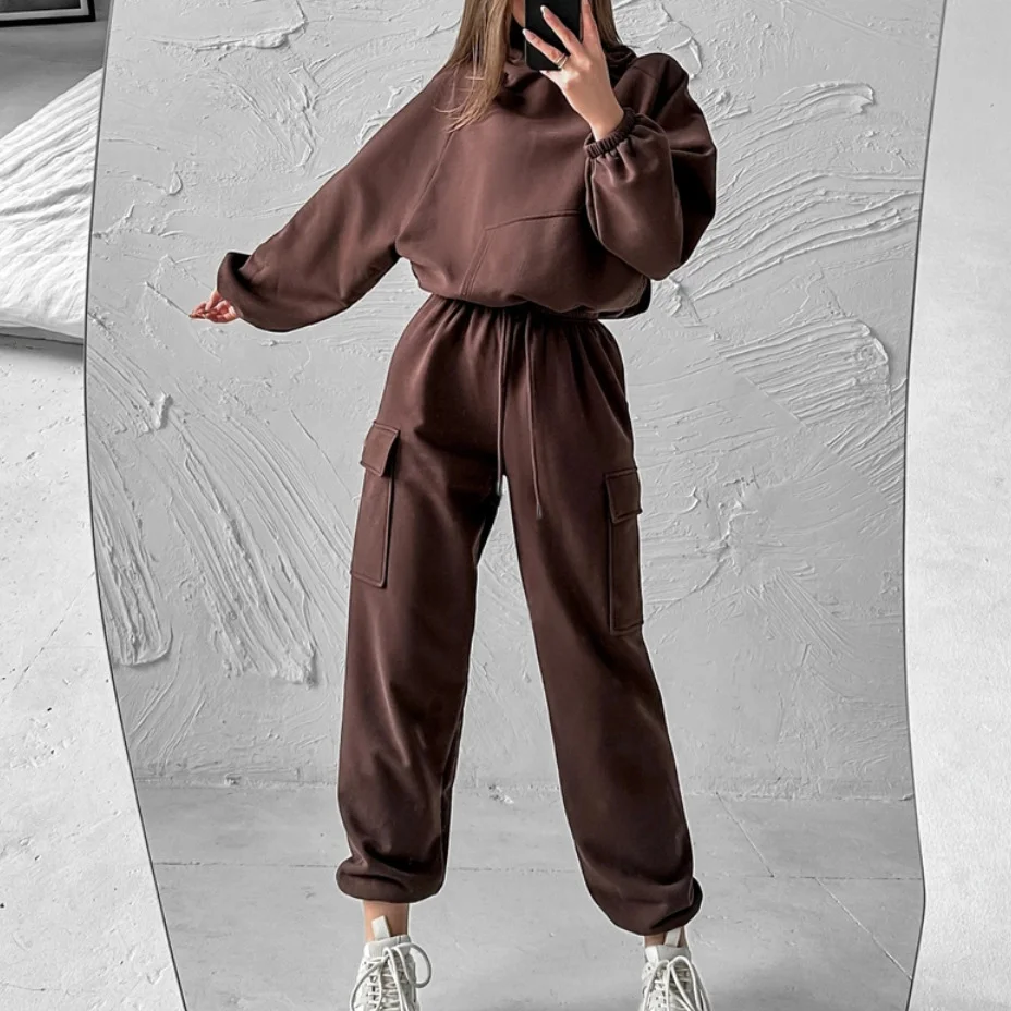 Women's Fashion Sports Casual Sweatshirt Set