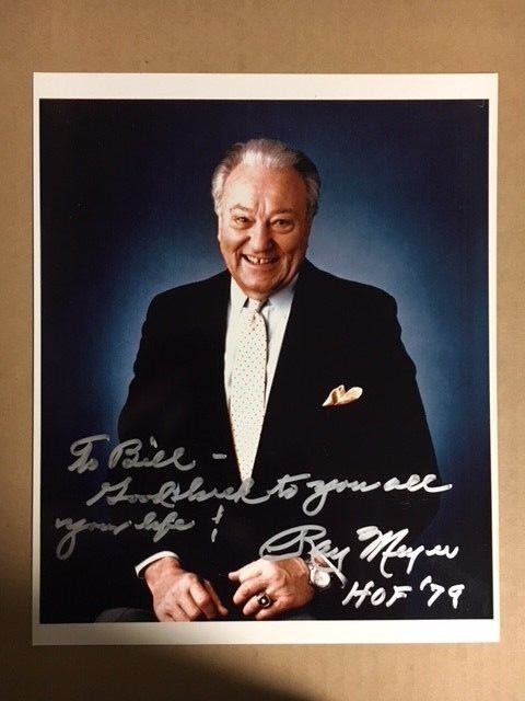 Ray Meyer Basketball Coach Boldly Signed Photo Poster painting 8 1/2 x10