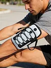Motorcycle Handlebar Storage Bag Headphone Jack Design EDirt Bike Frame Bag with Adjustable Armband Large Capacity for Phone Card Drinks Key Daily Necessities