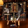 Cat Books - Paint by Numbers Acrylic Painting 40x50cm(HOT)