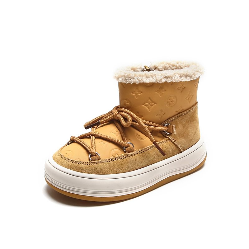 Letclo™ 2022 Fashion Thick Velvet Children Snow Boots letclo Letclo