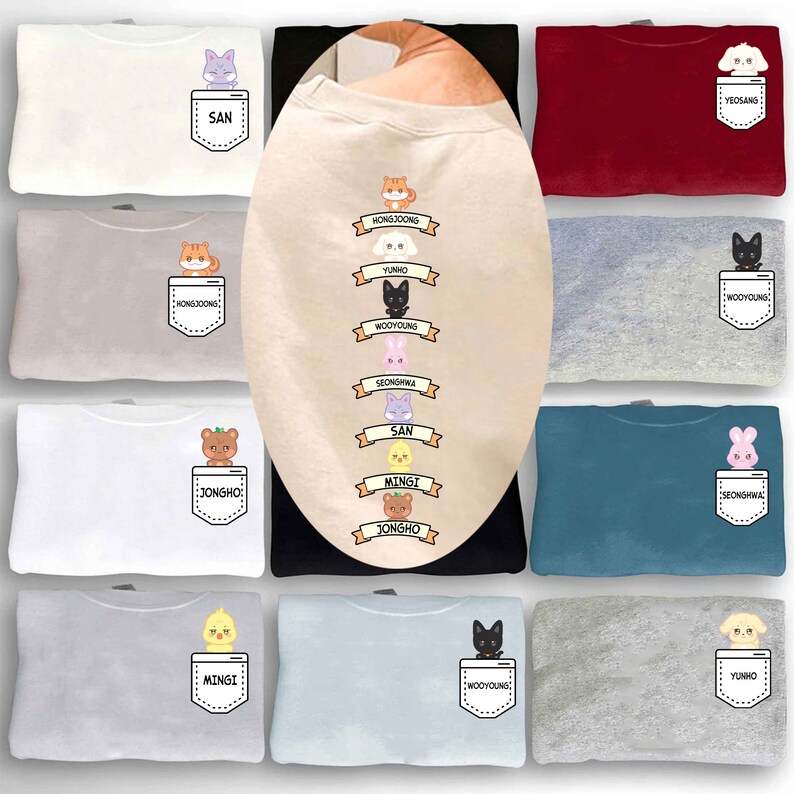 Ateez Members Name Aniteez Sweatshirt