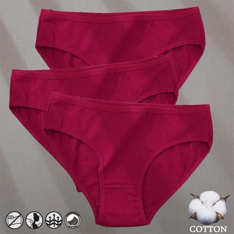 Cotton Panties Jacquard Design Pattern Women Panties Underwear Sexy Female Lingerie Briefs Solid Color Intimate Pantys for Woman
