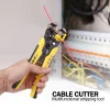 Plastic Handle Cable Wire Stripper Excellent PVC and High Carbon Steel Terminal Crimping Pliers Electrician Tool