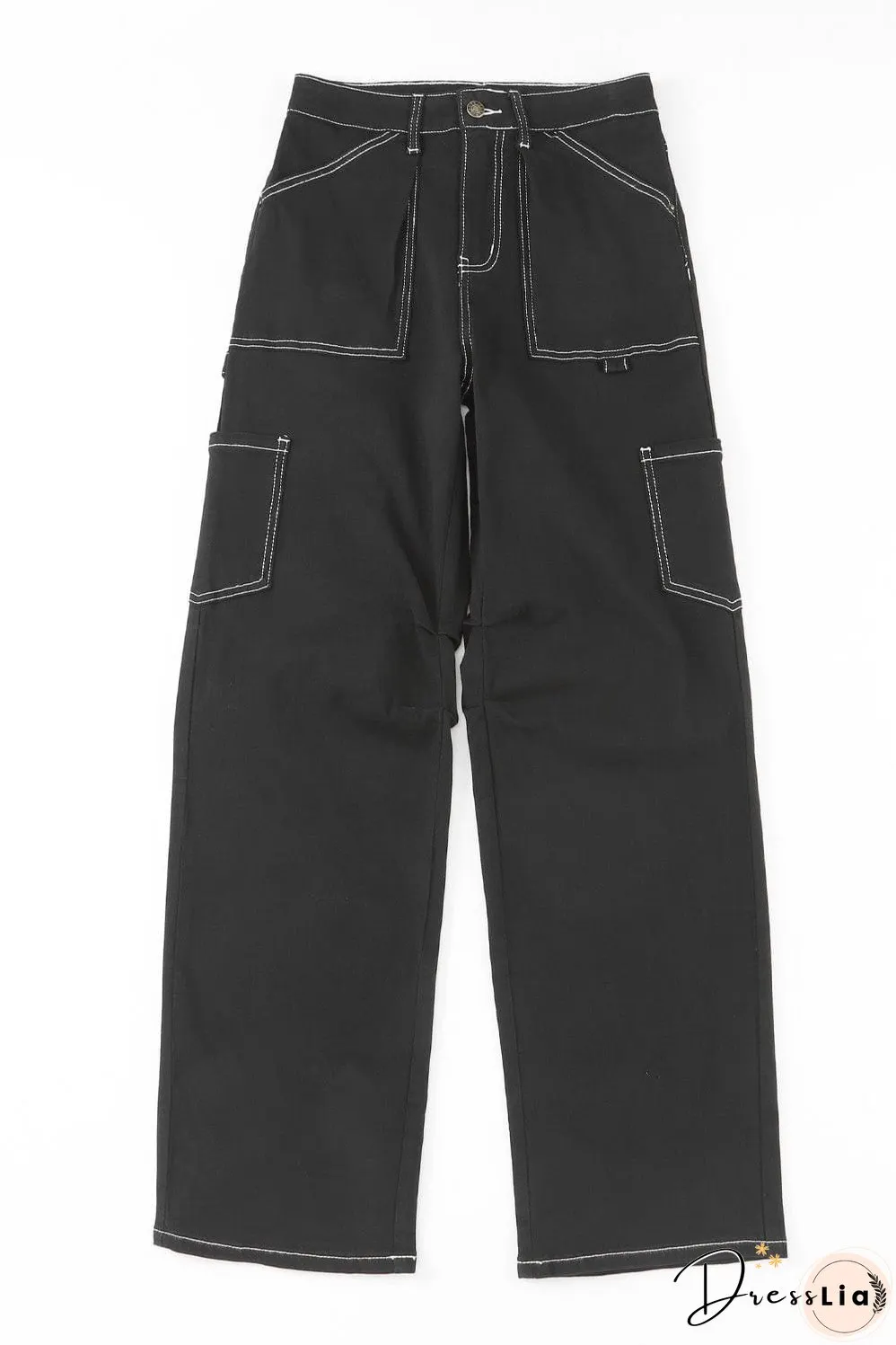 Contemporary Black Cargo Pants