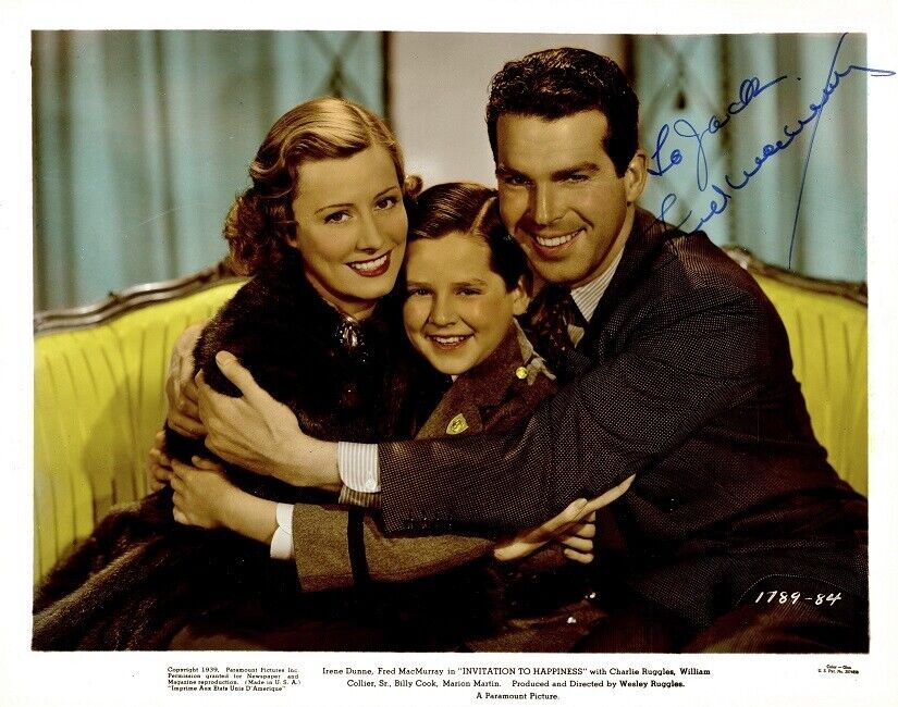 Vintage FRED MACMURRAY Signed Photo Poster painting - Invitation To Happiness