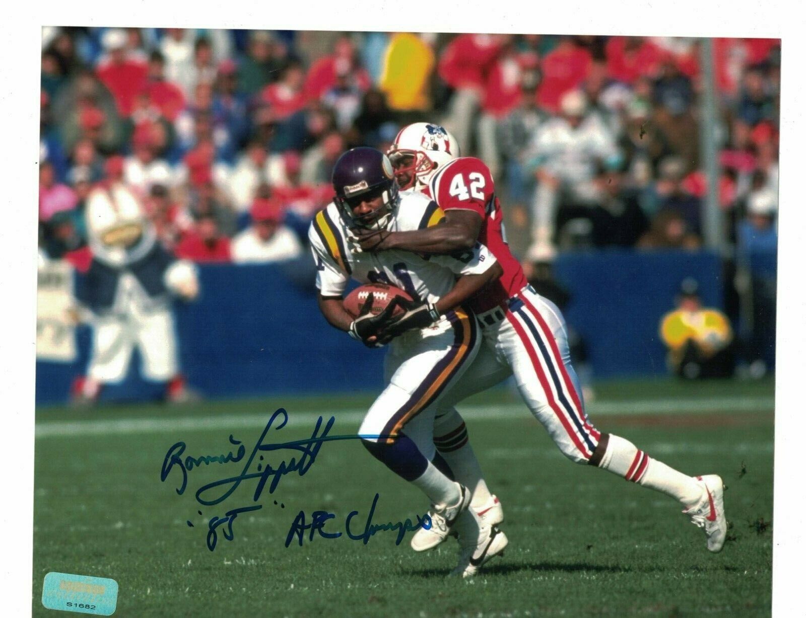 Ronnie Lippett New England Patriots Signed 8 x 10