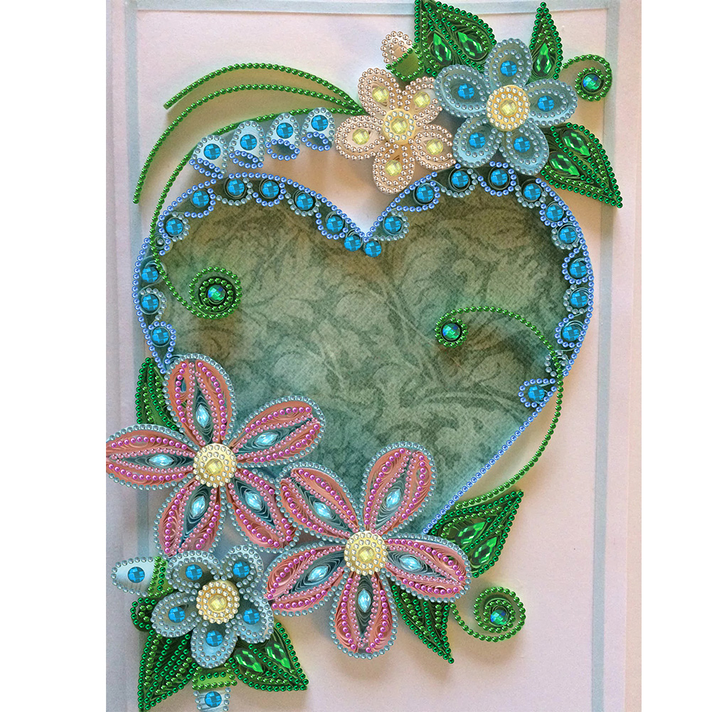 

Flower Heart - Special Shaped Diamond Painting - 30*40CM, 501 Original