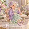 DIY Pearl Diamond Painting Acrylic Stand, Double-Sided Printed Tabletop Decoration, Special Shaped Diamond Art Craft Kit for Home Decor(Grandma)	