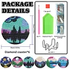 6PCS Diamond Painting Beautiful Landscape Coasters with Holder Wooden