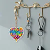 Porte-cl&eacute;s multicolore amour-double face perceuse-diamant