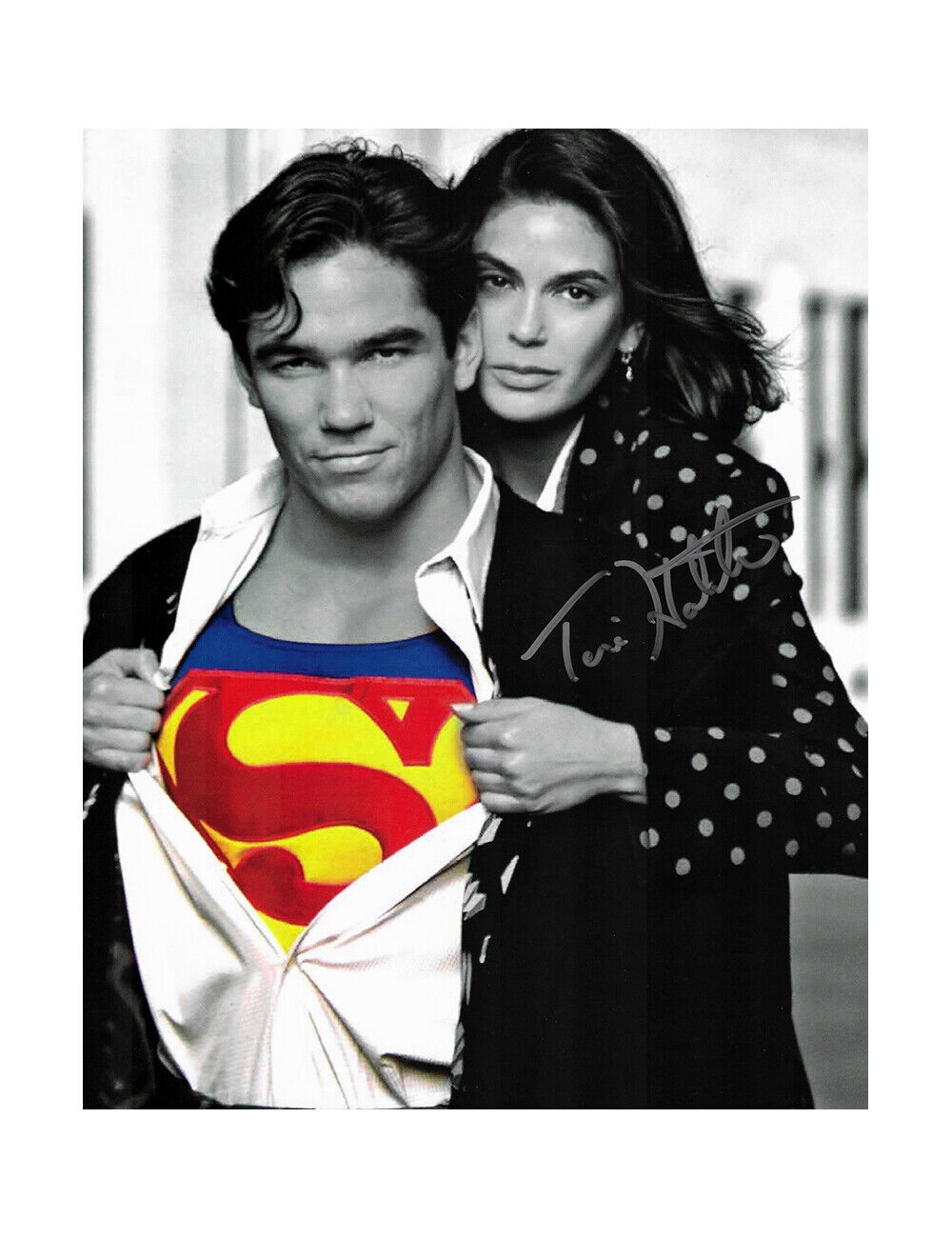 8x10 Lois & Clark Superman Print Signed by Teri Hatcher 100% Authentic + COA