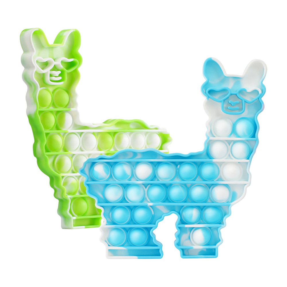 

Tie-Dye Alpaca Push Bubble Fidget Toys Stress Relief Relaxing Puzzle Toy, 501 Original