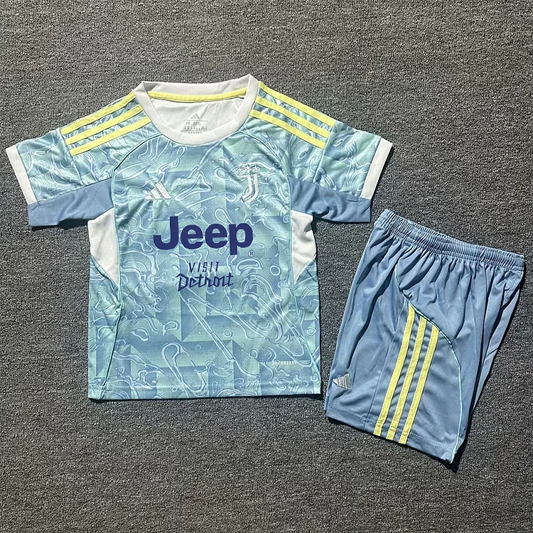 Kids  Juventus 25/26 Away Jersey Football Kit
