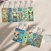 12 pi&egrave;ces de p&ecirc;che DIY kits sp&eacute;ciaux de marque-pages en forme de diamant avec des pompons kits d&rsquo;art en diamant et signets en strass kits de marque-pages pour adultes lisant des cadeaux pour les amoureux des livres