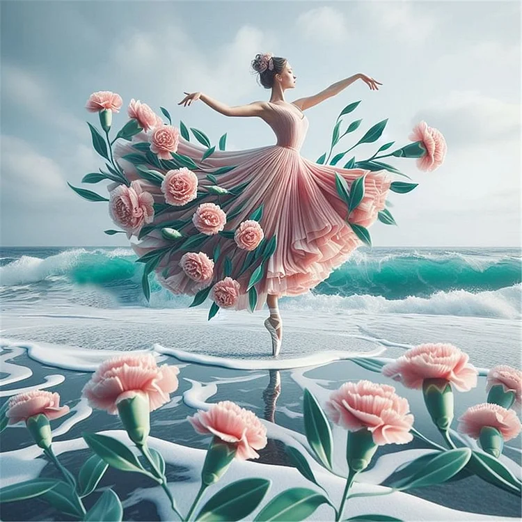 Girl 40*40CM (Canvas) Full Square Drill Diamond Painting gbfke