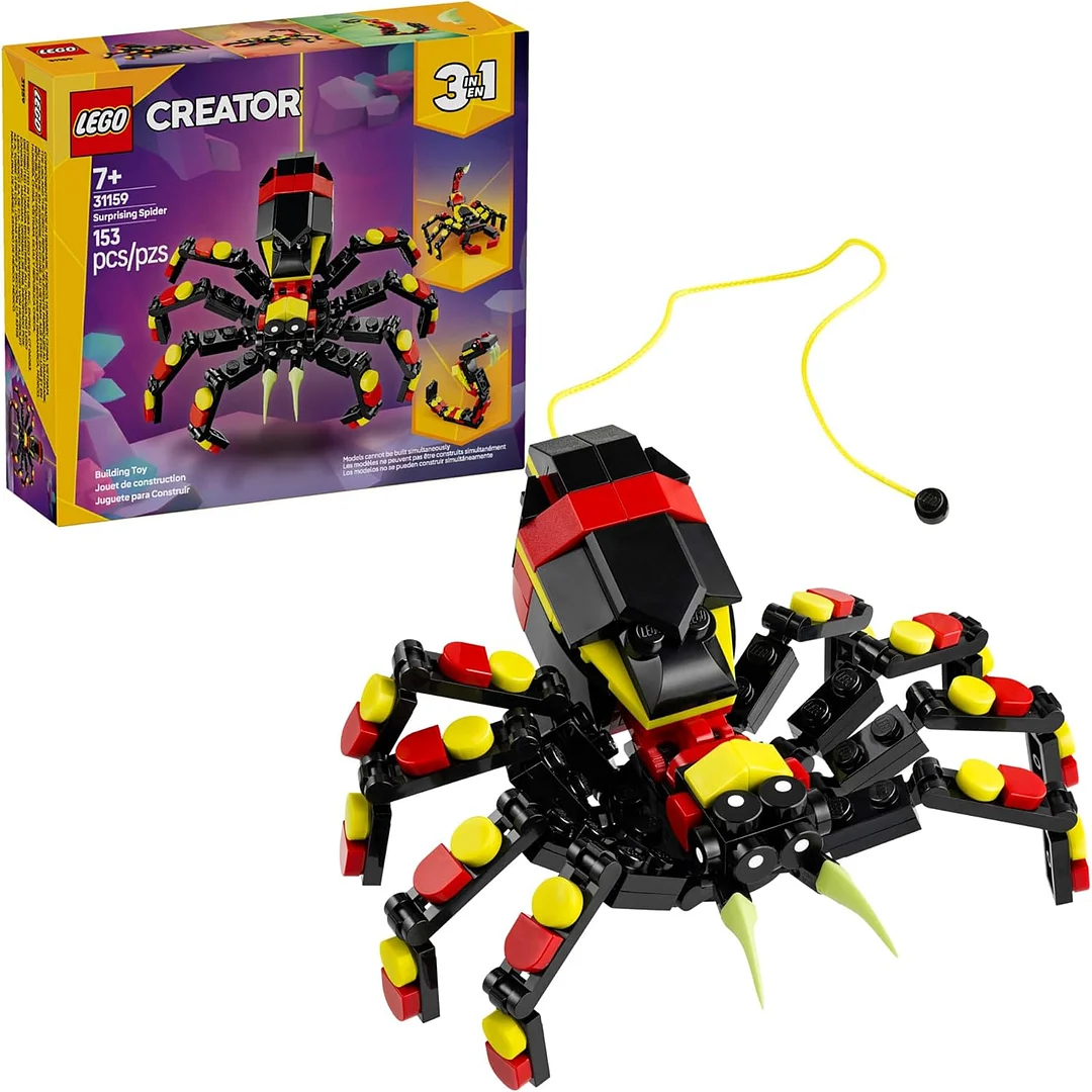 🔥Hot Sale 49% Off🔥3 in 1 Wild Animals Surprising Spider Toy - Building Toy with 3 Build Options, Spider, Scorpion, or Snake