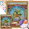 Diamond Painting -DIY Round Partial AB Drill Dragon Mother Son(45x55cm)