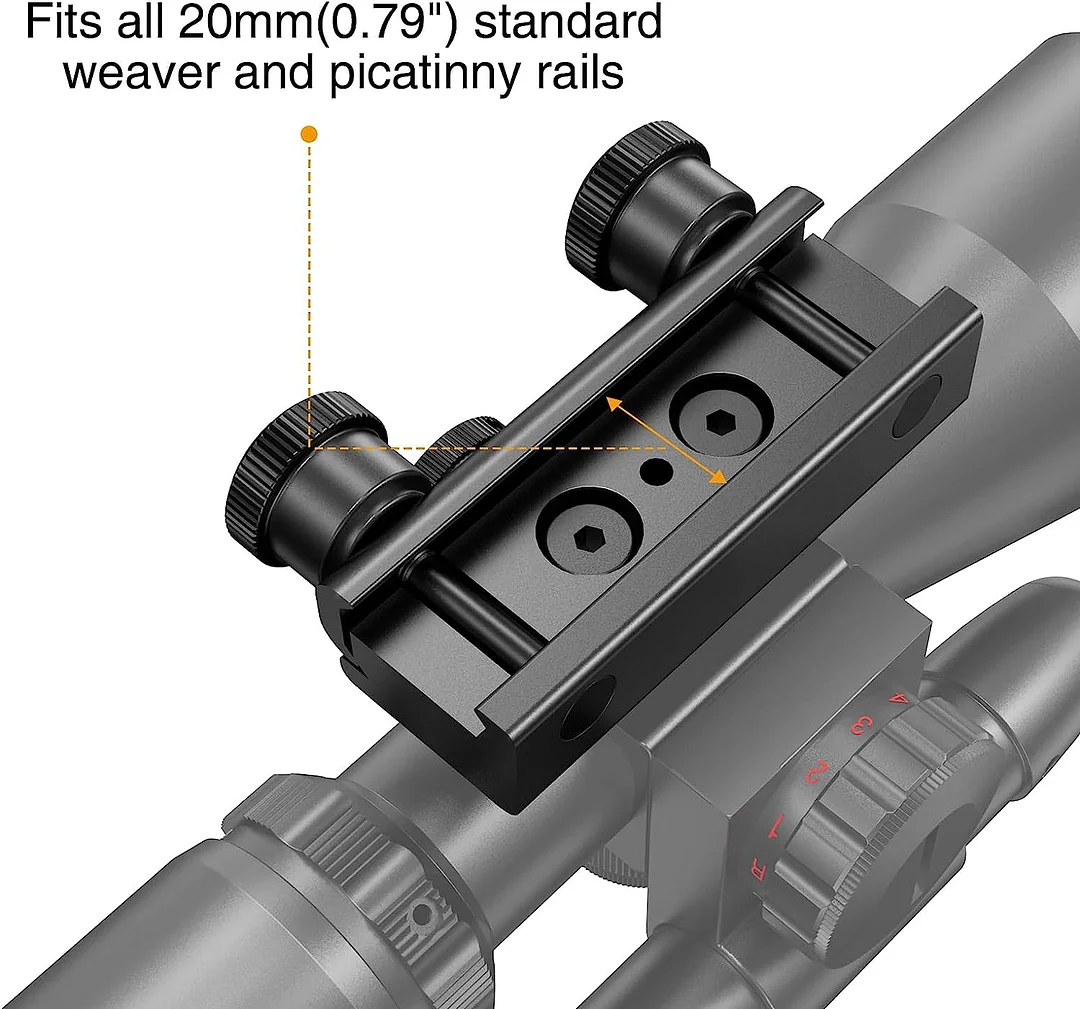 ohhunt® 2.5-10x40e Red & Green Illuminated Rifle Scope Mil-dot Gun Scope Green Laser Combo with Pressure Switch